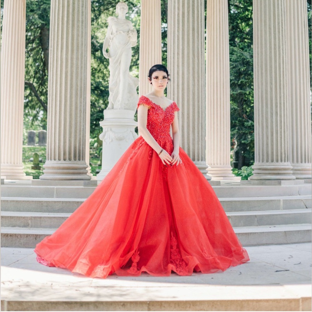 Elegant Red Gown